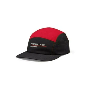 Porsche Motorsport Hat: Fanwear Porsche Baseball Cap (Black with Red) - Picture 1 of 2
