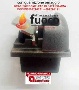 BRACIERE CON BATTIFIAMMA NORDICA EXTRAFLAME STUFA DOROTY IRMA NOVELLA SIBILLA - Foto 1 di 5