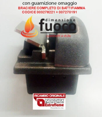 BRACIERE CON BATTIFIAMMA NORDICA EXTRAFLAME STUFA DOROTY IRMA NOVELLA SIBILLA