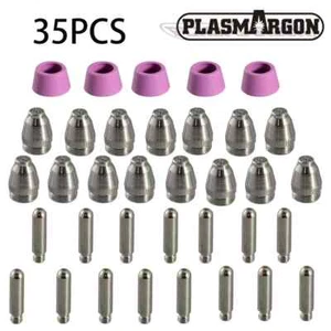 35 PIEZAS AG60 SG55 Consumibles Antorcha de Corte Piezas para KIT DE CORTADOR DE PLASMA AJUSTE WSD-60 - Imagen 1 de 7