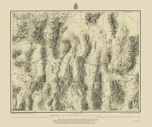 Mappa topografica Nevada orientale Utah occidentale foglio US Army 1872 23 x 27,43 - Foto 1 di 20