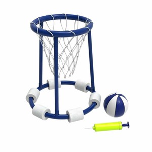 Foam Pool Basketball Hoop with Ball Includes Pump Floats on Water Kids