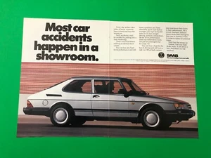 1989 1990 SAAB 900 TURBO VINTAGE ORIGINAL PRINT AD ADVERTISEMENT PRINTED - Picture 1 of 1