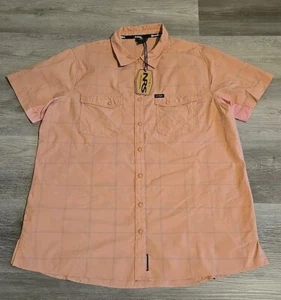 NRS Women's Guide Short Sleeve Shirt Extra Small NEW Mauve Pink Peach Coral XL - Picture 1 of 7