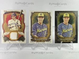 Christian Yelich 2024 Topps Allen & Ginter Lot Game Worn Relic Chrome Base - Picture 1 of 8