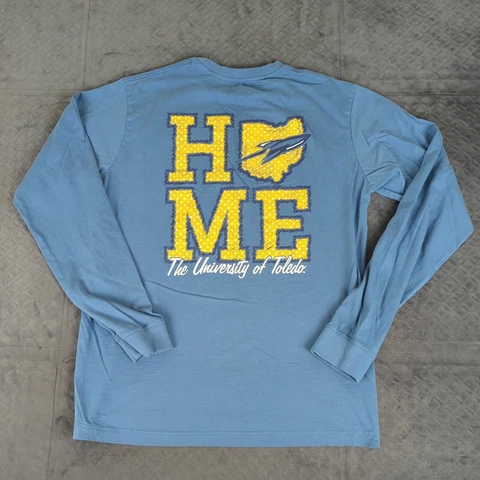 Toledo Rockets Shirt Knights Apparel for Her HOME Long Sleeve Women Large Blue Cover