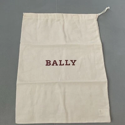 BALLY Logo Dust Bag Drawstring Travel Storage 15,5”X  11,5” Cotton Medium - Imagem 1 de 4