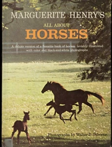 MARGUERITE HENRY'S ALL ABOUT HORSES, HARDCOVER, 1967, ILLUSTRATED - Picture 1 of 10