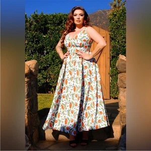 Maxi Vestido de Día Laura Byrnes & Hope Johnstun Tara Talla 2X - Imagen 1 de 11