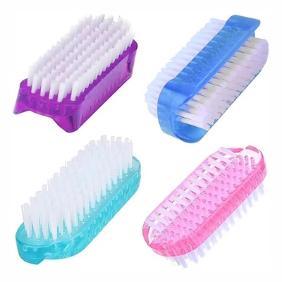 4 Piezas Cepillo de Uñas Dos Caras, Cepillo de Uñas para Limpiar Uñas Hombres Mujeres... Foto 1 de 4