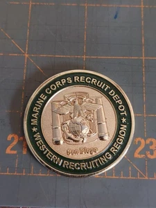 Marine Corps Recruit Depot MCRD San Diego Ca Commanding General Challenge Coin  - Bild 1 von 2