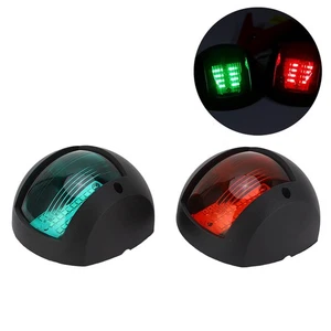 ⁺2pcs Left Red Right Green Boat Sidelight LED Weatherproof Navigation Lamp For - Picture 1 of 9