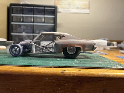 3d Drag Chassis For Revell 854445 1:25 1968 Chevelle SS 396 Car Model Kit - Image 1 of 3