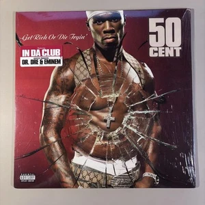 50 Cent / Get Rich Or Die Tryin' Original 2003 US 1st Pressing Vinyl 2LP Eminem - Picture 1 of 12