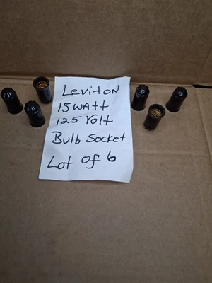 Enchufe bombilla Leviton 15 con 125V (lote de 6) Foto 1 de 3
