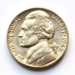 1948 P 5C Jefferson Nickel Stempelglanz - Bild 1 von 10