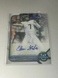 2021 Bowman Chrome U Chase Garbers #BCPA-CG 1st Refractor Auto - Bild 1 von 2