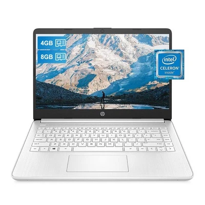HP 14" Ultral Light Laptop Intel Quad-Core 4/8GB RAM 64/128/192GB SSD Win11 S