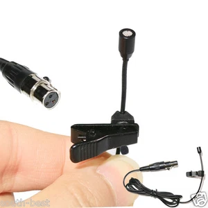 Micro Lavalier Lapel Microphone for AKG Samson TA3F mini 3Pin XLR Plug - Picture 1 of 3