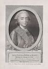Louis XVIII de France (1755-1824) Provence Portrait Kupferstich engraving