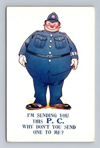 Te envío esta postal Why Don't You Send One To Me - Police Bobby Humor - Imagen 1 de 2