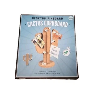 Bulletin Board Desktop Pin-board Cactus Corkboard Notes Holder - Picture 1 of 6