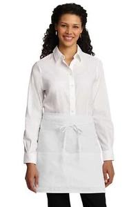 A706 Port Authority Easy Care Half Bistro Apron with Stain - Picture 1 of 3