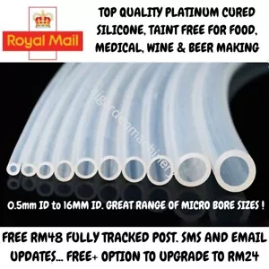 Clear Silicone Hose Tube Food Safe Soft Flexible Translucent Pipe Soft Rubber - Picture 1 of 6