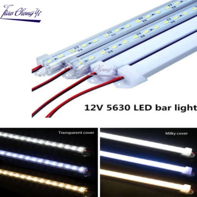 5pcs Rigid LED 50CM 12V 36led SMD 5630 Bar light U Aluminum Shell + PC Cover - Image 1 of 4