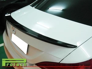 040 Black AMG Style Trunk Lip Spoiler Fit BENZ W117 CLA180 CLA200 CLA220 CLA250 - Picture 1 of 2