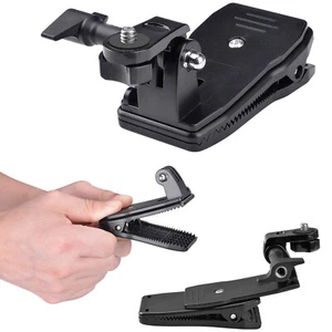 360° Rotation Backpack Strap Mount Clamp Clip Holder Kit for GoPro DJI Insta360 - Picture 1 of 6