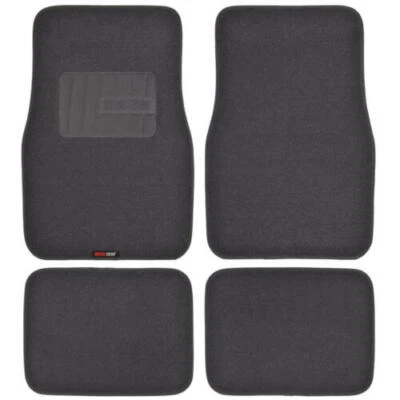 Alfombrillas MOTOR TREND HD en negro - felpa y duraderas con almohadillas para el talón Foto 1 de 4