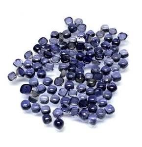 Natural Iolite 5x5mm to 6x6mm Cushion Cabochon Loose Gemstone - Picture 1 of 2