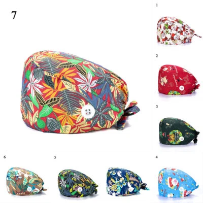 Weihnachts-Op-Haube Für Arzt Krankenschwester Bouffant-Mütze Verstellbare / - Bild 1 von 4