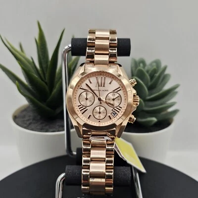 Michael Kors MK5799 Women's Bradshaw Chronograph Stainless Steel Rose Gold Watch — 第 1/4 张图片
