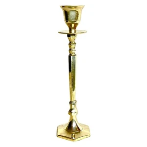 Handcrafted Brass Candle Stand/Holder -8 Inches (Pack of 1) - Picture 1 of 5