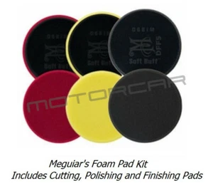 Meguiar's 5" Soft Buff DA Foam Discs - DFC5 DFP5 & DFF5 Pad Kit - Picture 1 of 9