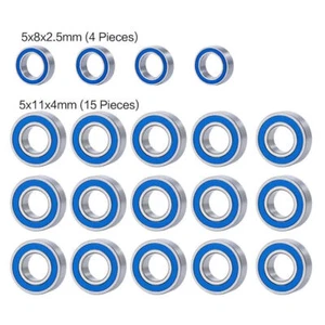 10/19Pcs Metal Bearings Kit For Traxxas 1/10 2wd Slash Stampede Rustler Bandit - Picture 1 of 13