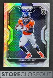 2020 Panini Prizm #PB-12 Jerry Jeudy Black Silver Prizm Rookie RC Denver Broncos - Bild 1 von 2