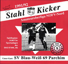 Ol 91/92 Efc Steel Eisenhüttenstadt - Sv Blue-White 69 Parchim, 22.09.1991