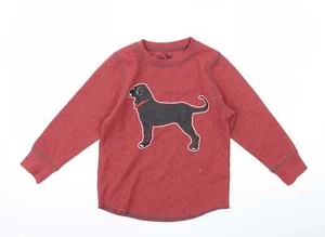 Felpa pullover in cotone rosso The Black Dog ragazzi taglia XS - cane - Foto 1 di 12