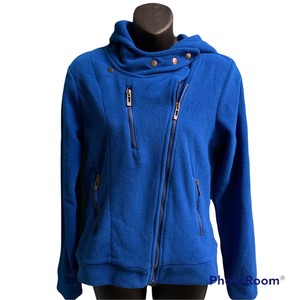 doublju fleece moto jacket