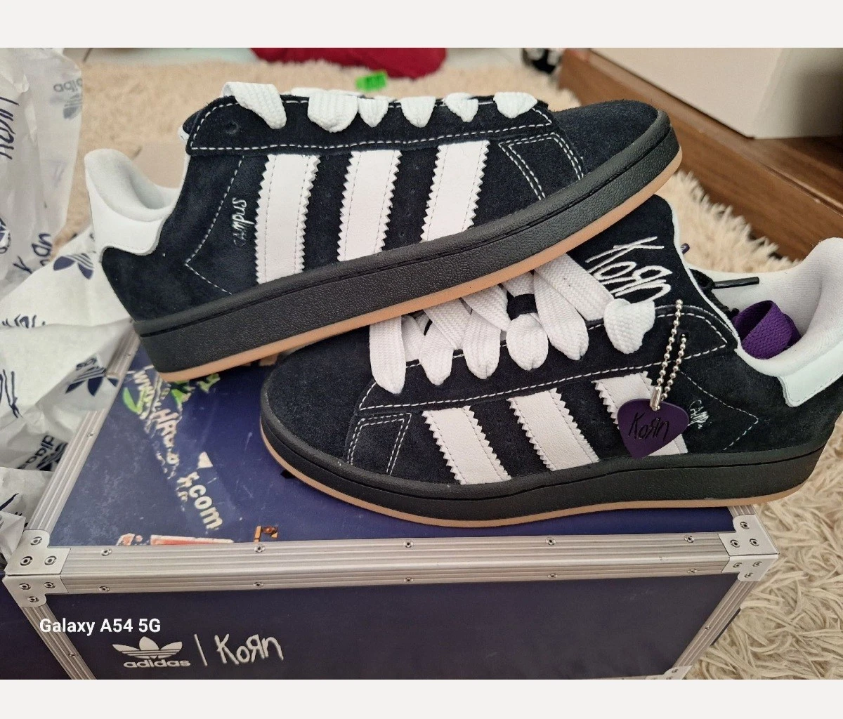 ［未使用］adidas CAMPUS KORN 26.5cm adidas Korn x Campus 00s Black Gum for Sale | Authenticity