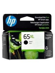 HP 65XL Czarny wkład atramentowy NOWY Oryginalny Exp 06/24 - Zdjęcie 1 z 7