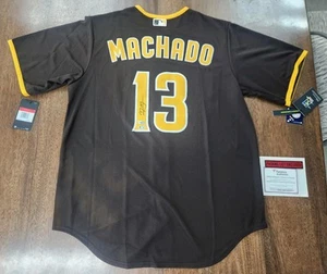 Manny Machado Authentic Autographed Jersey Nike MLB Fanatics San Diego Padres - Picture 1 of 7