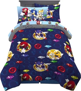 Franco Kids Bedding Super Soft 5 Piece Twin Size, Sonic the Hedgehog  - Picture 1 of 6