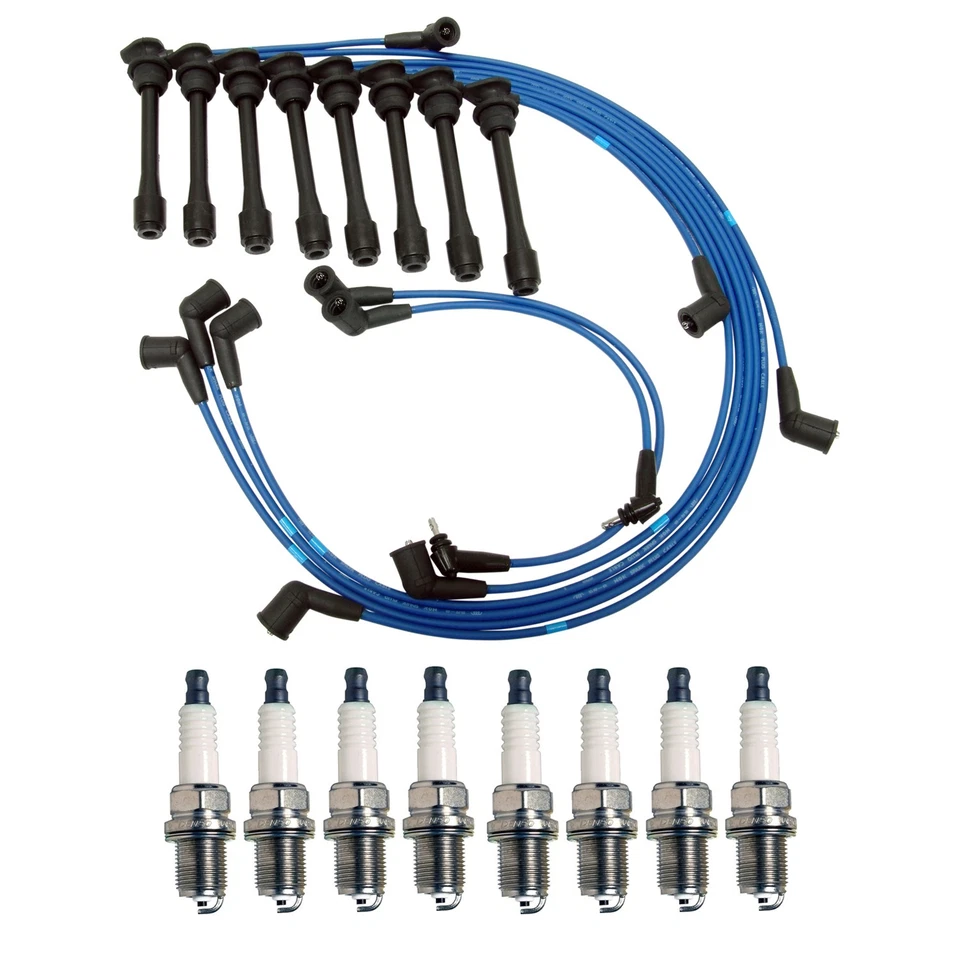 Комплект проводов NGK 5 мм 8 никелевых свечей зажигания Denso для Lexus LS400 4,0 л V8 1995-1996 - Изображение 1 из 1