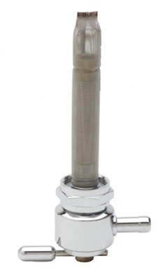 Salida de válvula de combustible redonda Pingel 1311-CR orientada hacia adelante 22 mm Harley-Davidson Foto 1 de 2