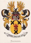 Reepmaker Wappen coat of arms blason Nederland heraldry Heraldik Lithographie