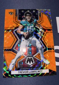 2022 MOSAIC ORANGE REACTIVE PARALLEL PRIZM NATIONAL PRIDE TREVOR LAWRENCE USA - Picture 1 of 4